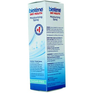 Biotène, dispersión homogénea en la boca para cobertura uniforme.