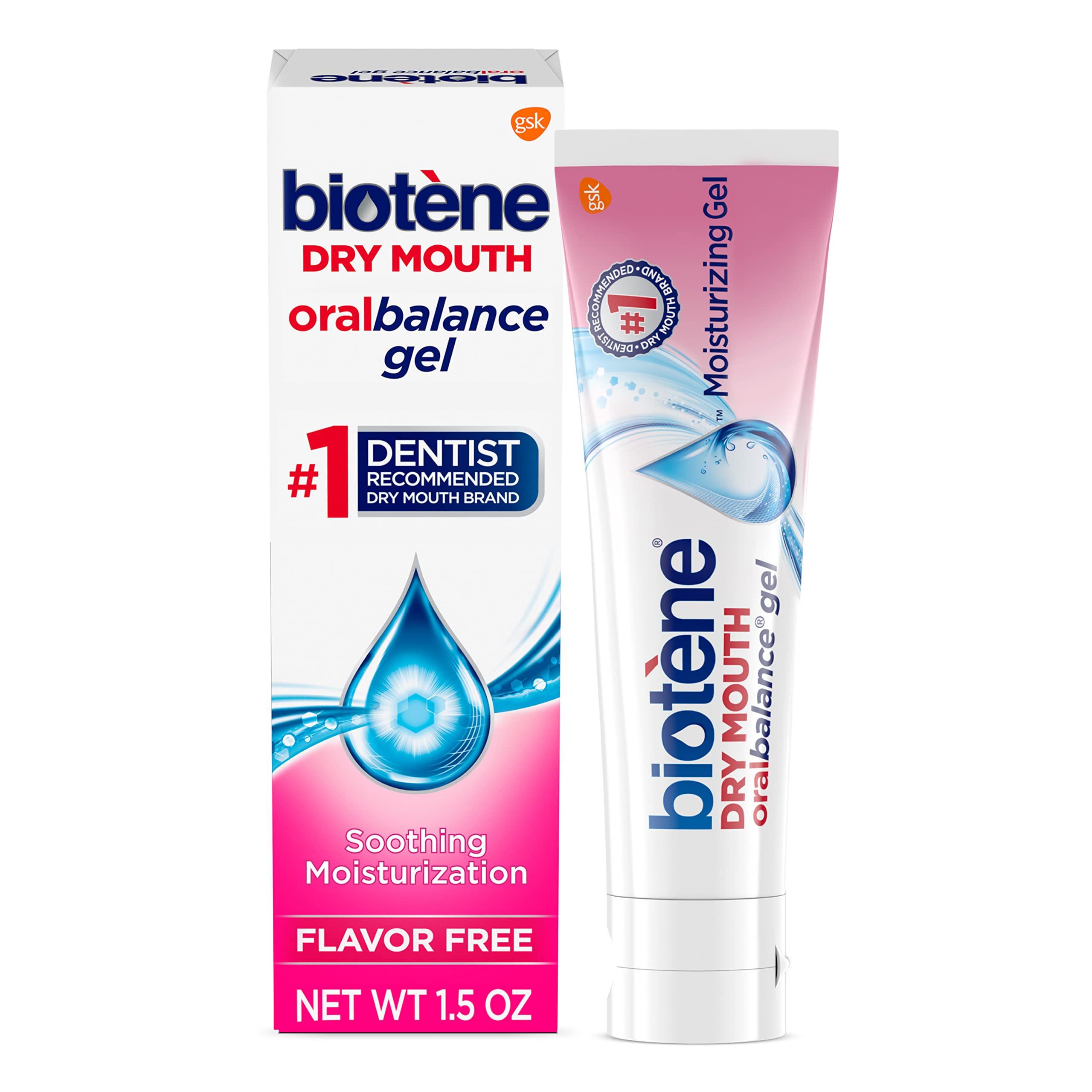 Biotène OralBalance gel hidratante en tubo 1.5 oz para uso portátil.