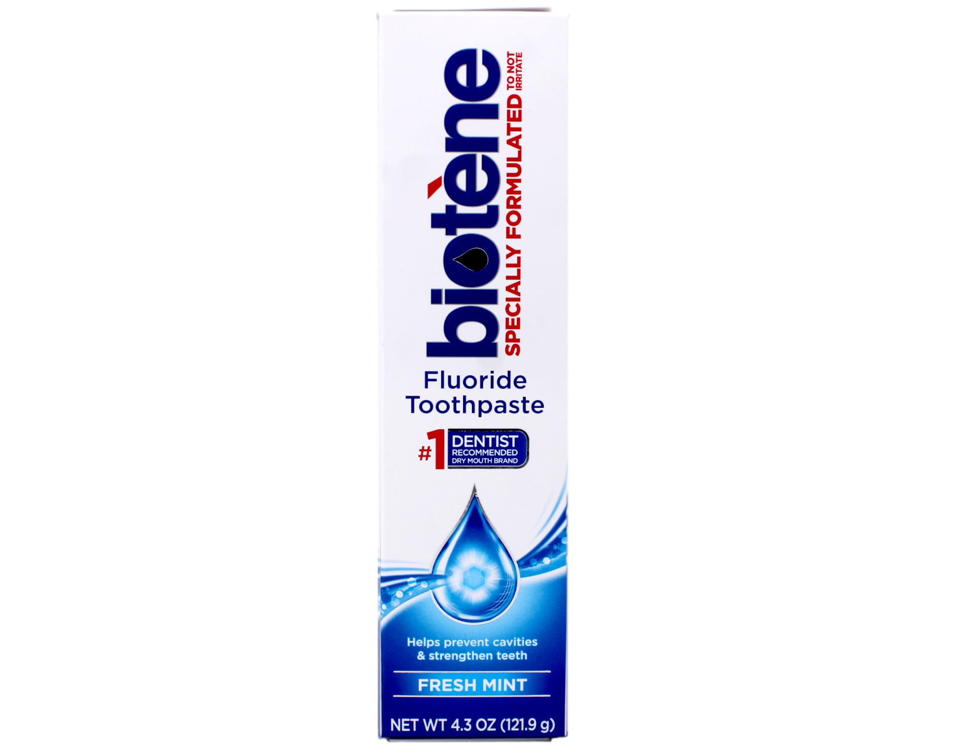 Biotene Original Menta, tubo pack-4 frente, cepillado suave.