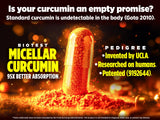 Biotest Curcumina Micelar etiqueta legible con información clave.