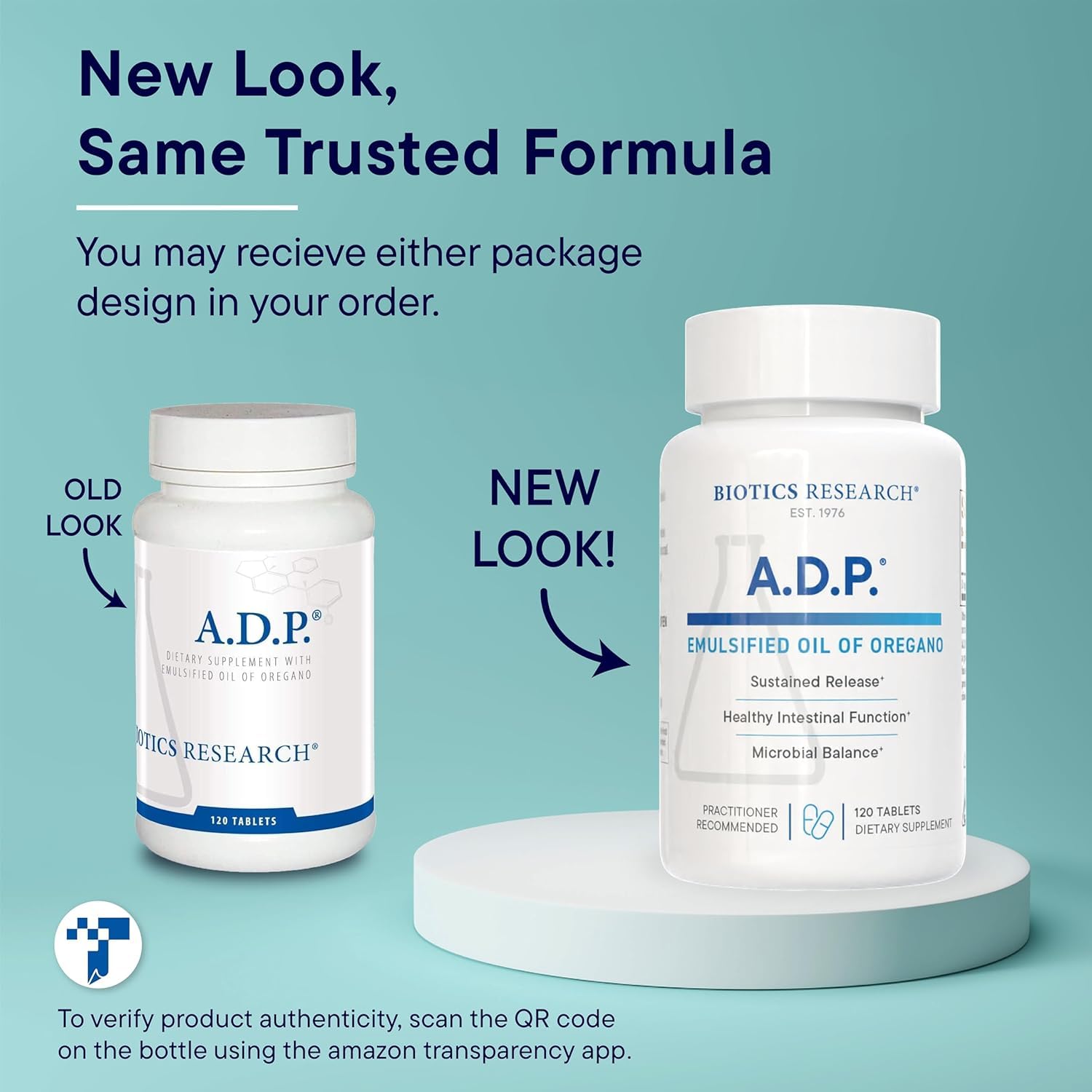 Biotics Research ADP, producto sin gluten y sin OGM para mayor seguridad.