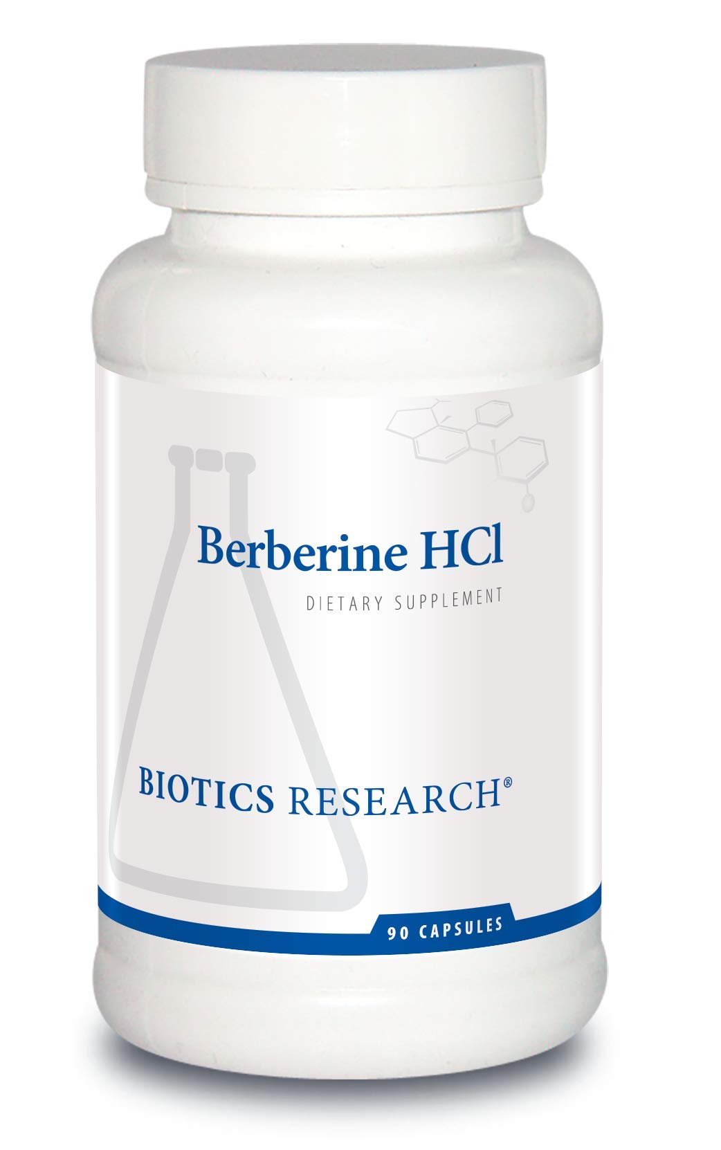 BIOTICS RESEARCH Berberina HCl, botella de cápsulas, apoyo al equilibrio metabólico diario