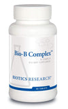 Bio-B Complex de BIOTICS RESEARCH en botella, apoya la energía diaria en tu rutina.