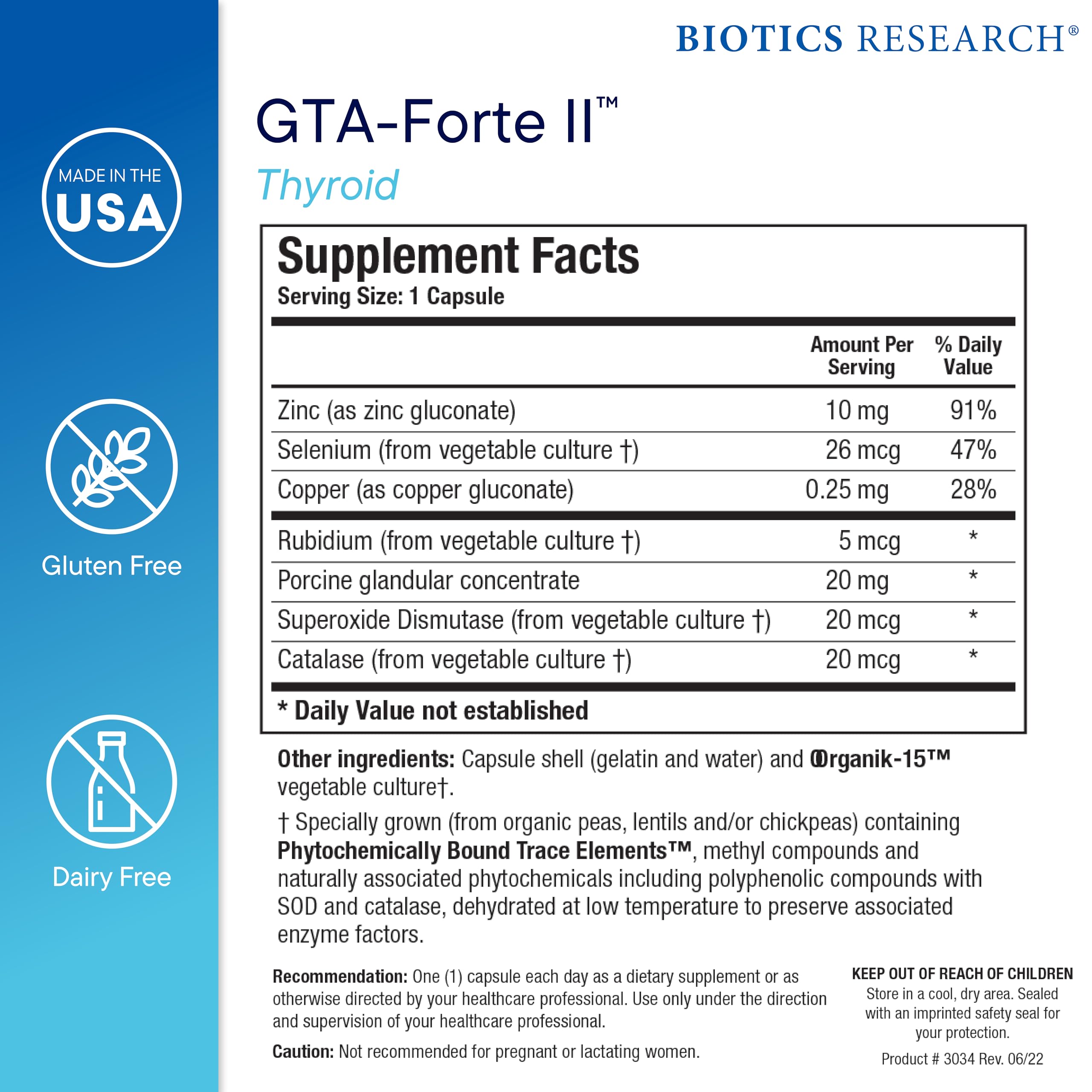 Biotics Research GTA Forte II: caja de empaque transmite calidad y seguridad