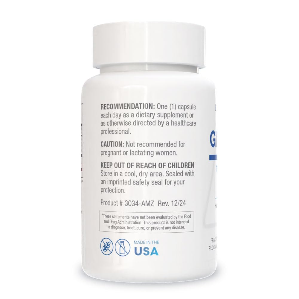 Biotics Research GTA Forte II: cápsulas dentro del frasco, toma diaria sencilla