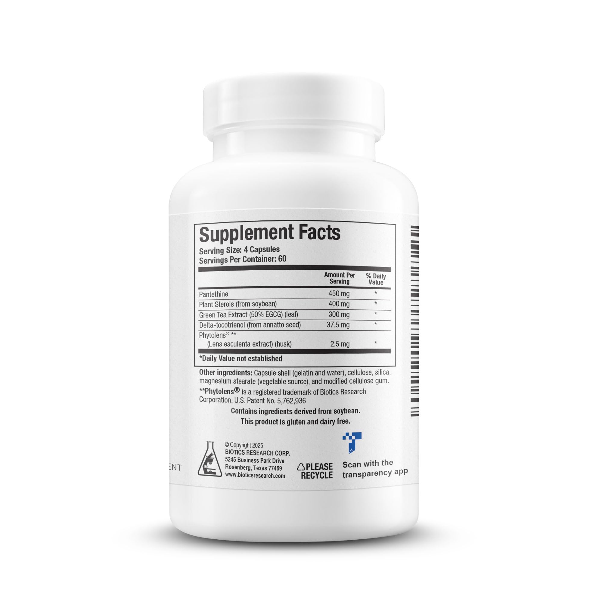 Biotics Lipid SIRT cápsulas sobre fondo neutro para destacar el producto.