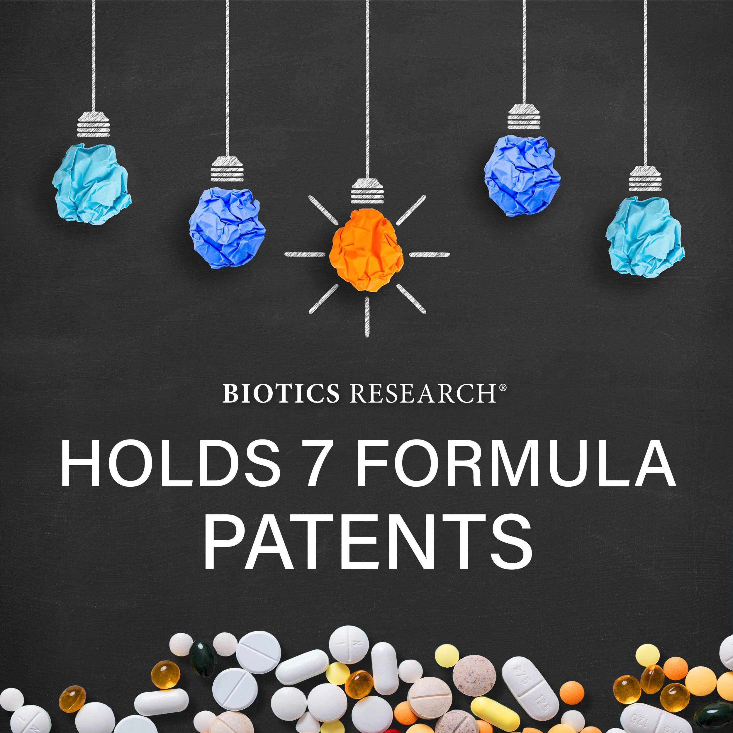 Biotics Research Palmetto Plus Forte empaque: presentación segura y libre de gluten.