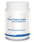 BIOTICS RESEARCH Proteína de suero aislada vainilla, bote 16 oz para mezclas rápidas tras entrenar