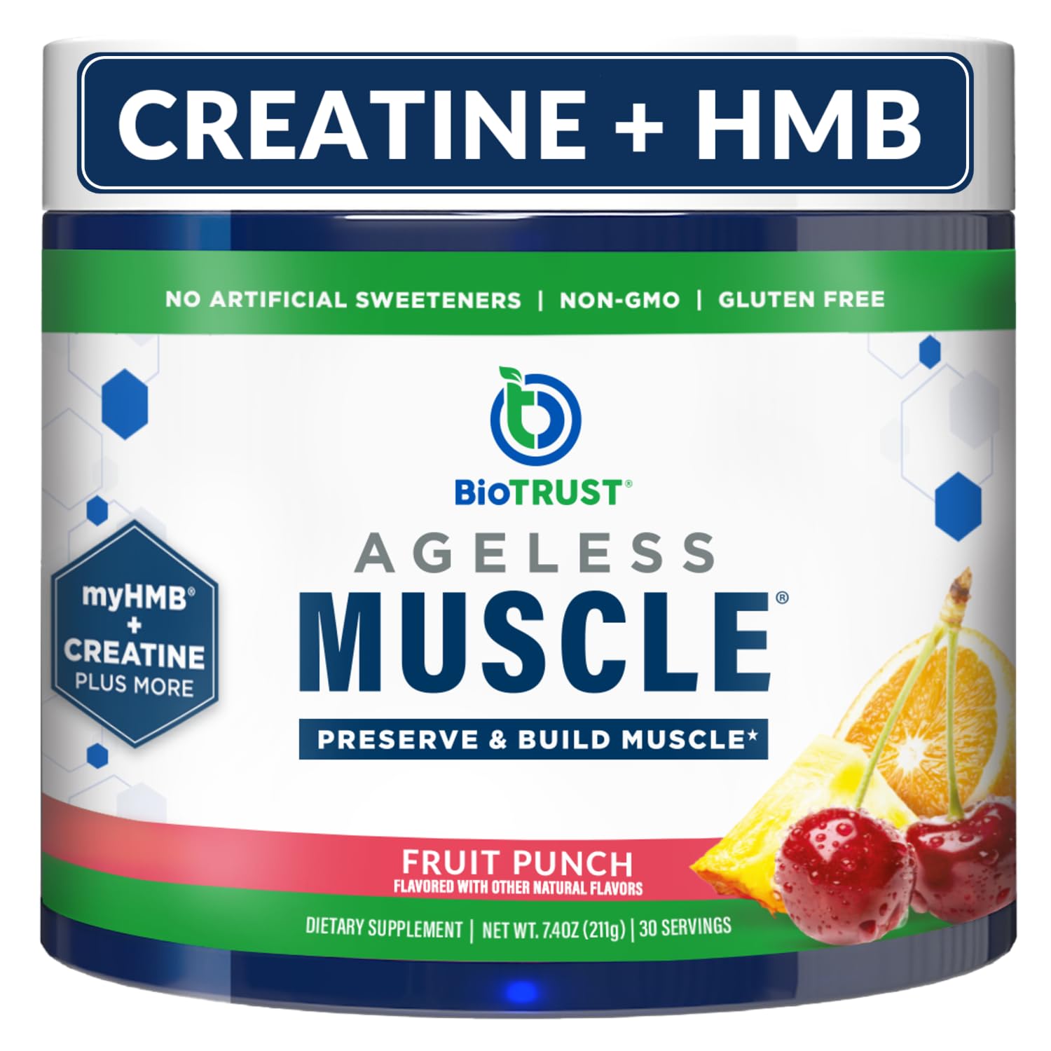 BioTrust Ageless Muscle Builder: botella para uso diario de entrenamiento
