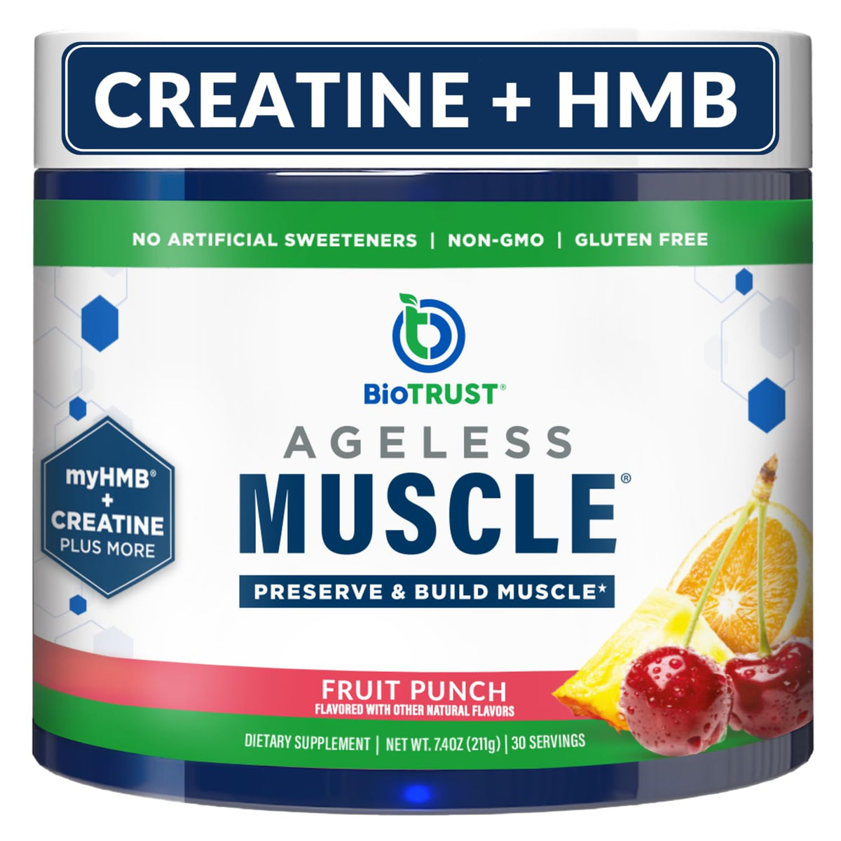 BioTrust Ageless Muscle Builder: botella para uso diario de entrenamiento