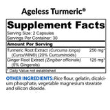BioTrust Ageless Turmeric cápsulas, formato práctico para toma diaria.