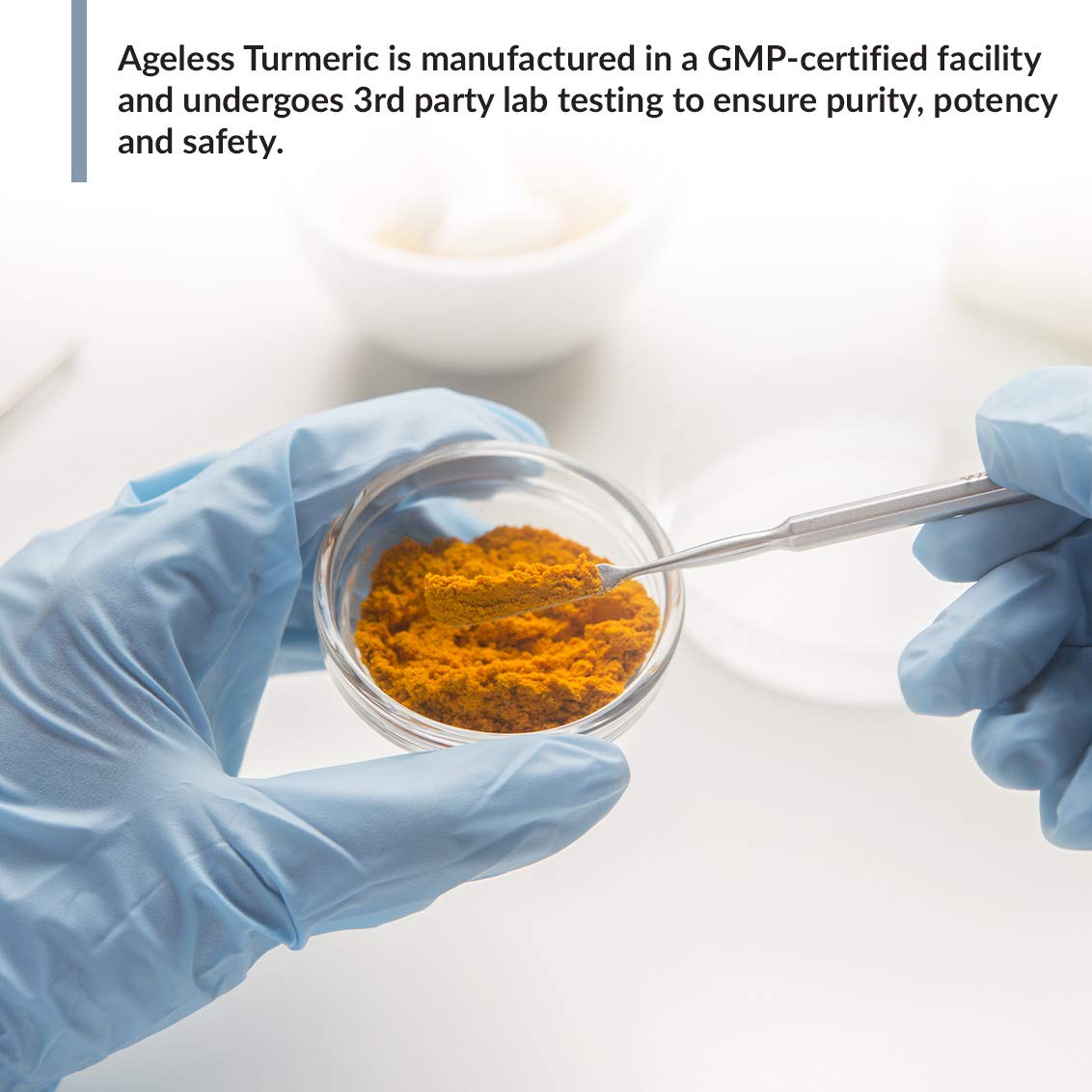BioTrust Ageless Turmeric sin-edc, compromiso con seguridad en la fabricación.