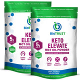 BioTrust Keto Elevate: polvo MCT C8 en taza para energía sostenida y claridad.