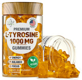 BioVit L-Tirosina gomitas en frasco, formato vegano y práctico