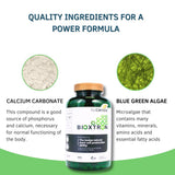 Etiqueta de Bioxtron AFA: información clara sobre ingredientes