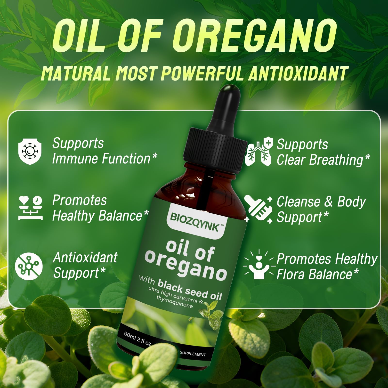 BIOZQYNK aceite de semilla negra en gotas para equilibrio digestivo