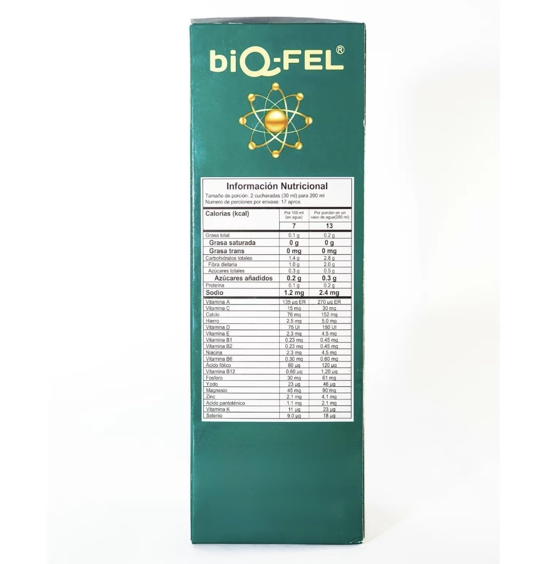 biQ-FEL multivitamínico diario, enfoque en energía diaria y claridad mental.