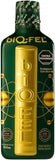 biQ-FEL multivitamínico líquido, botella vertical para energía sostenida durante el día.