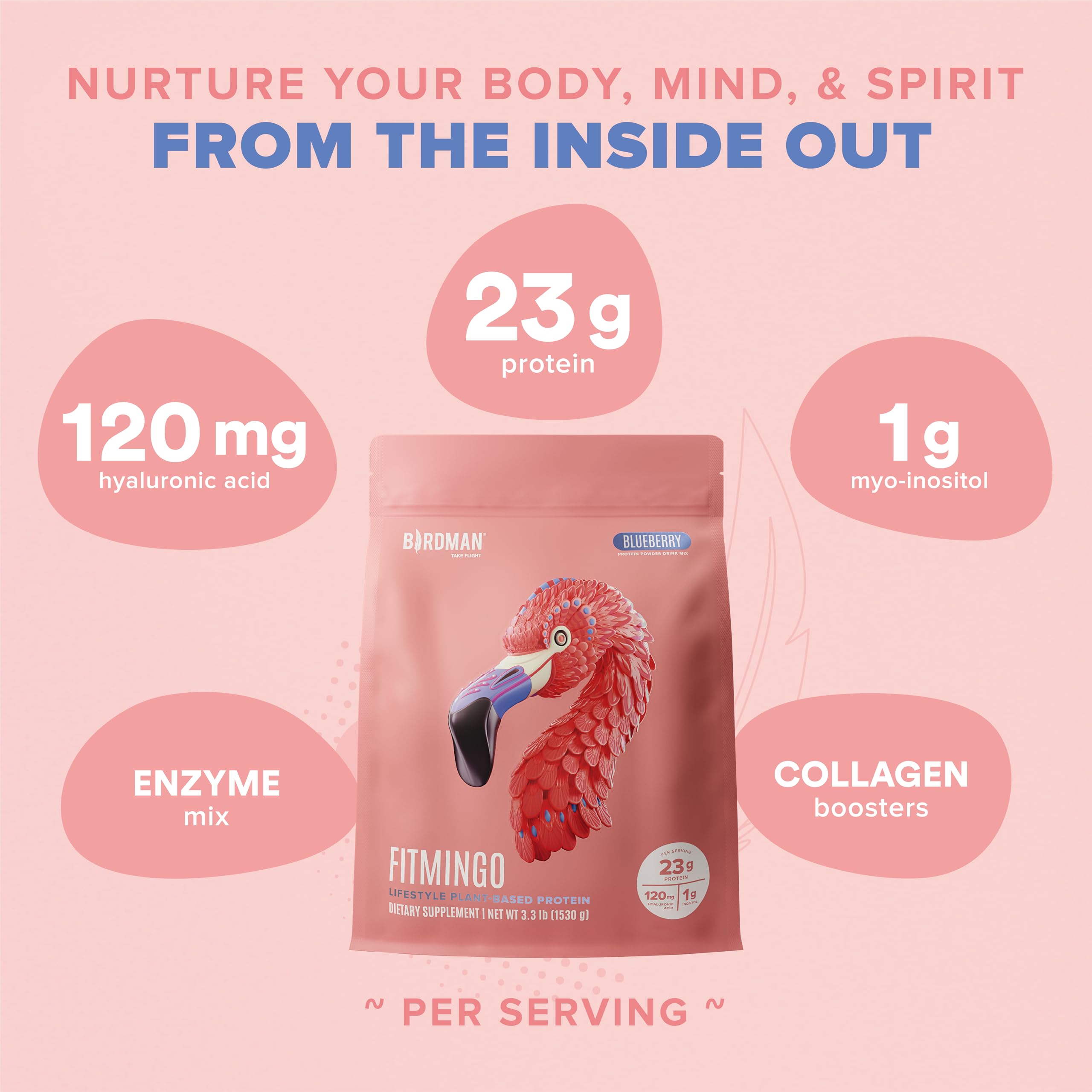 Etiqueta nutricional de Fitmingo que destaca ingredientes clave