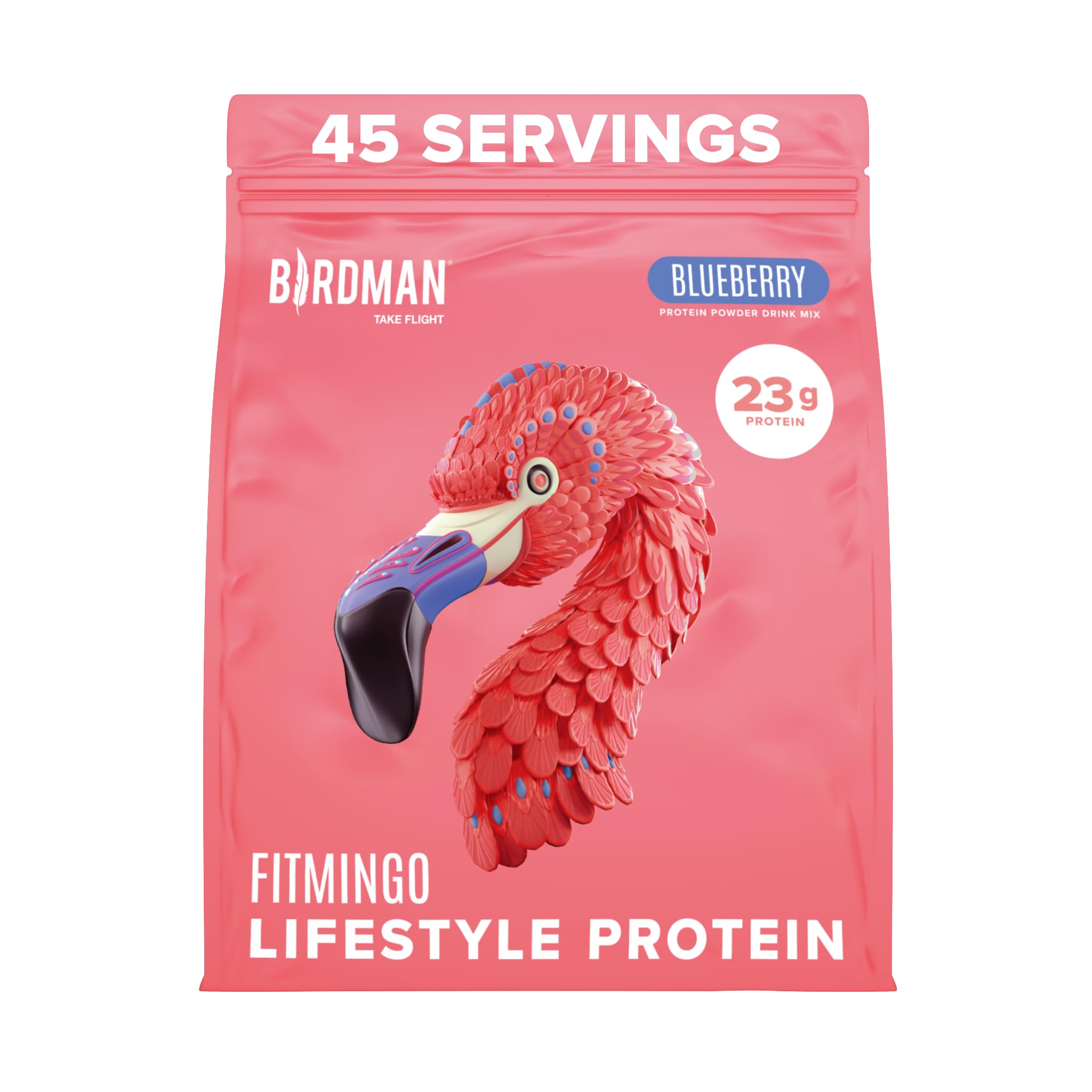 BIRDMAN Fitmingo proteina arándano en envase para saciedad sostenida