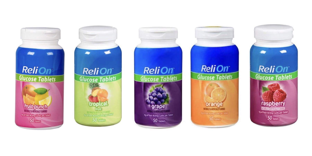 BIRDSTYLER ReliOn tabletas glucosa sabor Mezcla de frutas, energía rápida en formato práctico.