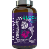 Birthright Bloom envase de vidrio, experiencia limpia y natural para el embarazo.