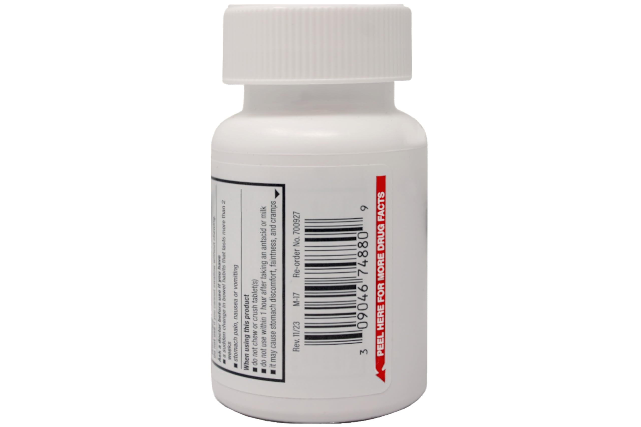 Dosis diaria recomendada: 1 a 3 tabletas según necesidad para movimiento intestinal.