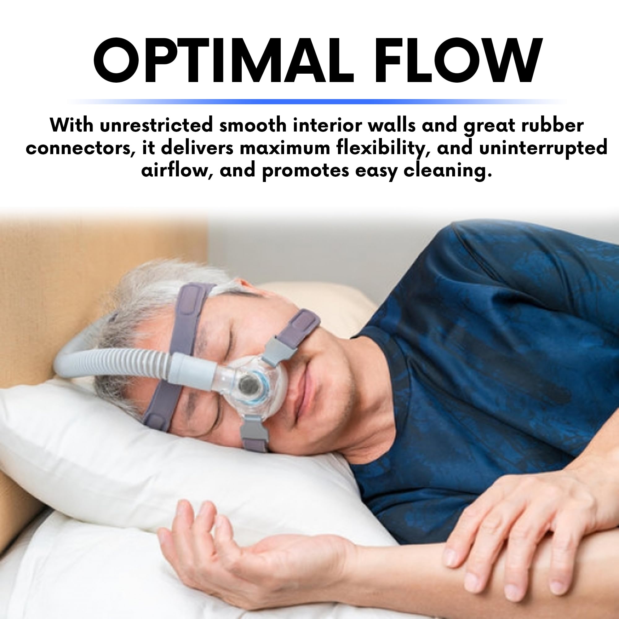 Cuidado y limpieza fáciles para el tubo CPAP de Bistras.