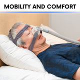 Tubo CPAP universal BISTRAS para Respironics y ResMed, uso intuitivo.
