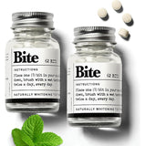 Bite tabletas dentales blanqueadoras: blanqueamiento suave sin fluoruro.