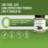 Uso ayurvédico de Pippali de bixa BOTANICAL con sabor
