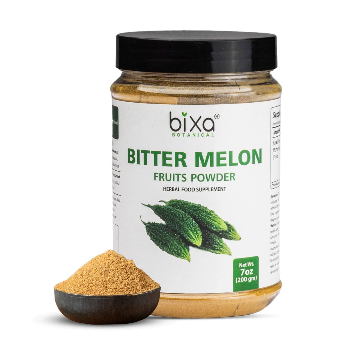 bixa BOTANICAL Polvo Karela, textura fina para batidos