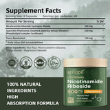 BIYODE NAD: etiqueta frontal con NR y quercetina para claridad.