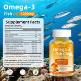 BIYODE Omega-3 gomitas en frasco, dosis diaria práctica para bienestar general.