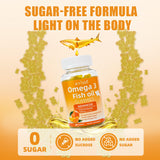 BIYODE Omega-3 gomitas sabor natural sin olor a pescado.