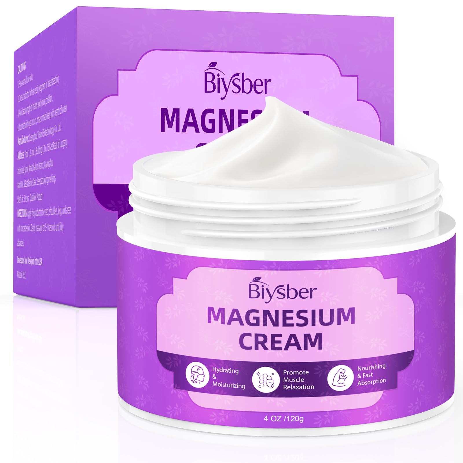 BIYSBER Loción de Magnesio en botella, ideal para dormir y relajar músculos.
