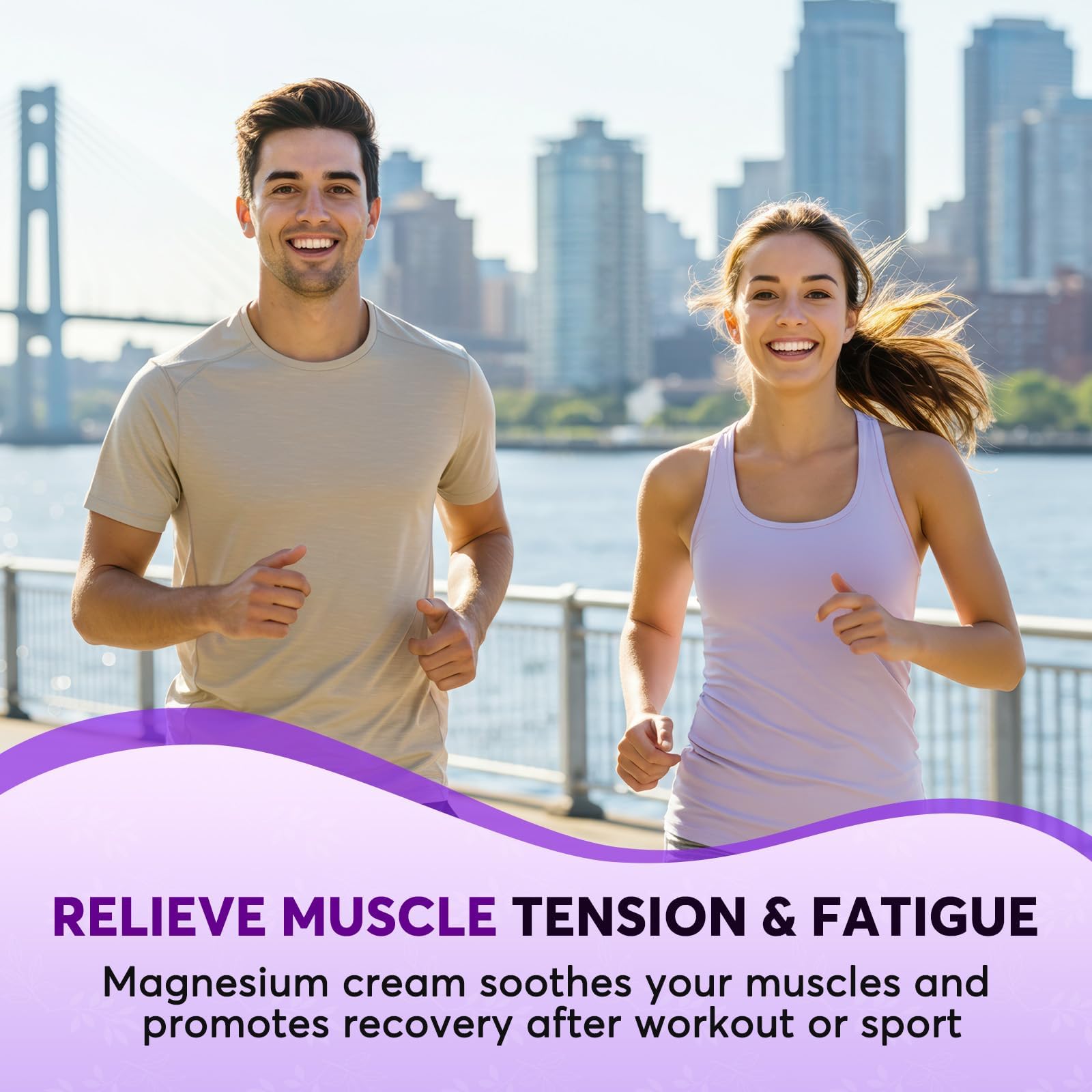 AROMA de lavanda en BIYSBER Loción de Magnesio para relajación nocturna.