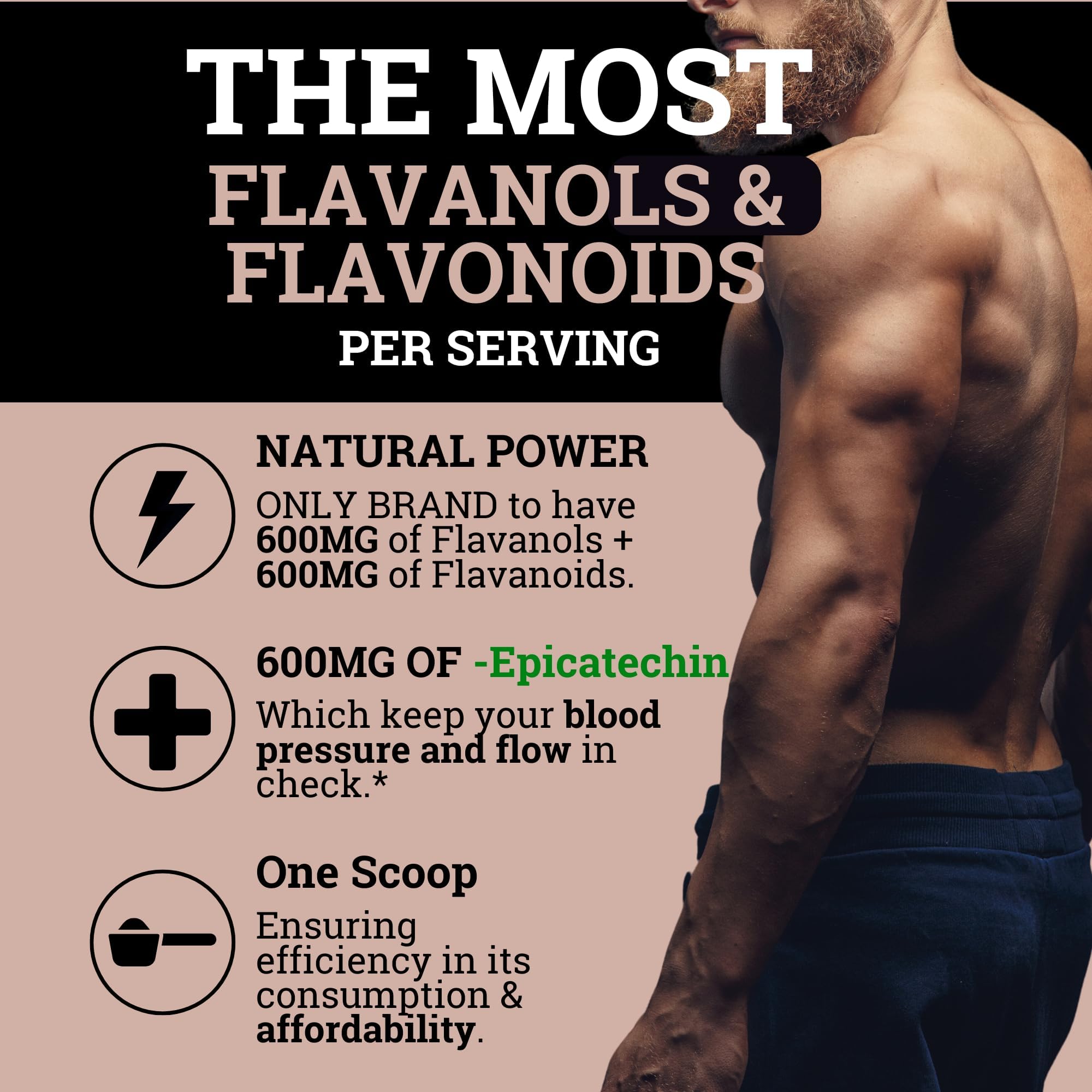 Composición muestra flavanoles y flavonoides para apoyo antioxidante