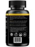Cápsula Black Forest muestra dosis de 200mg y 400mg para soporte diario.