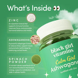 Black Girl Vitamins Ashwagandha + Zinc, gomitas para relajación y claridad.