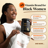 Black Girl Vitamins uso diario para apoyar bienestar general y hábitos saludables