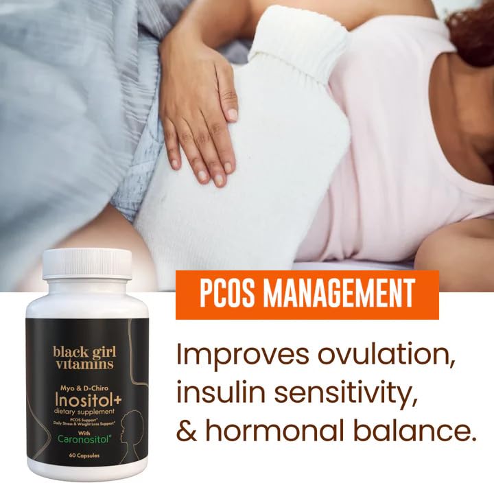 Black Girl Vitamins Inositol, empaque compacto ideal para la rutina diaria.