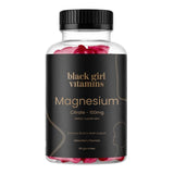 Gomitas de magnesio Black Girl Vitamins en frasco para uso diario