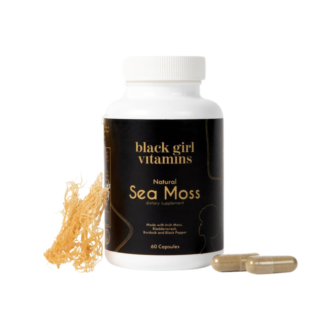 Black Girl Vitamins cápsulas de musgo mar para energía diaria