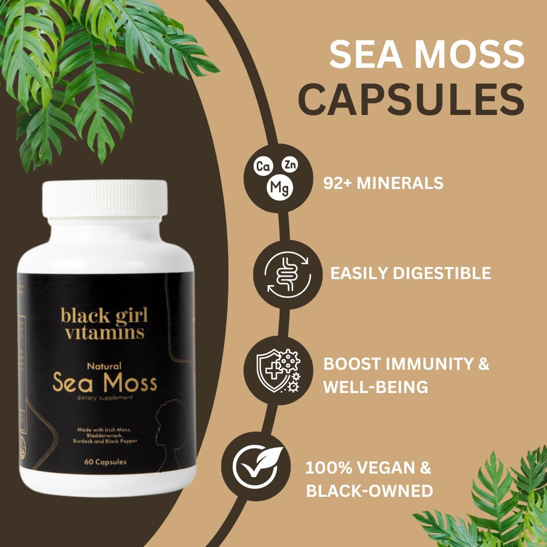 Black Girl Vitamins piel y cabello más saludables gracias al musgo mar