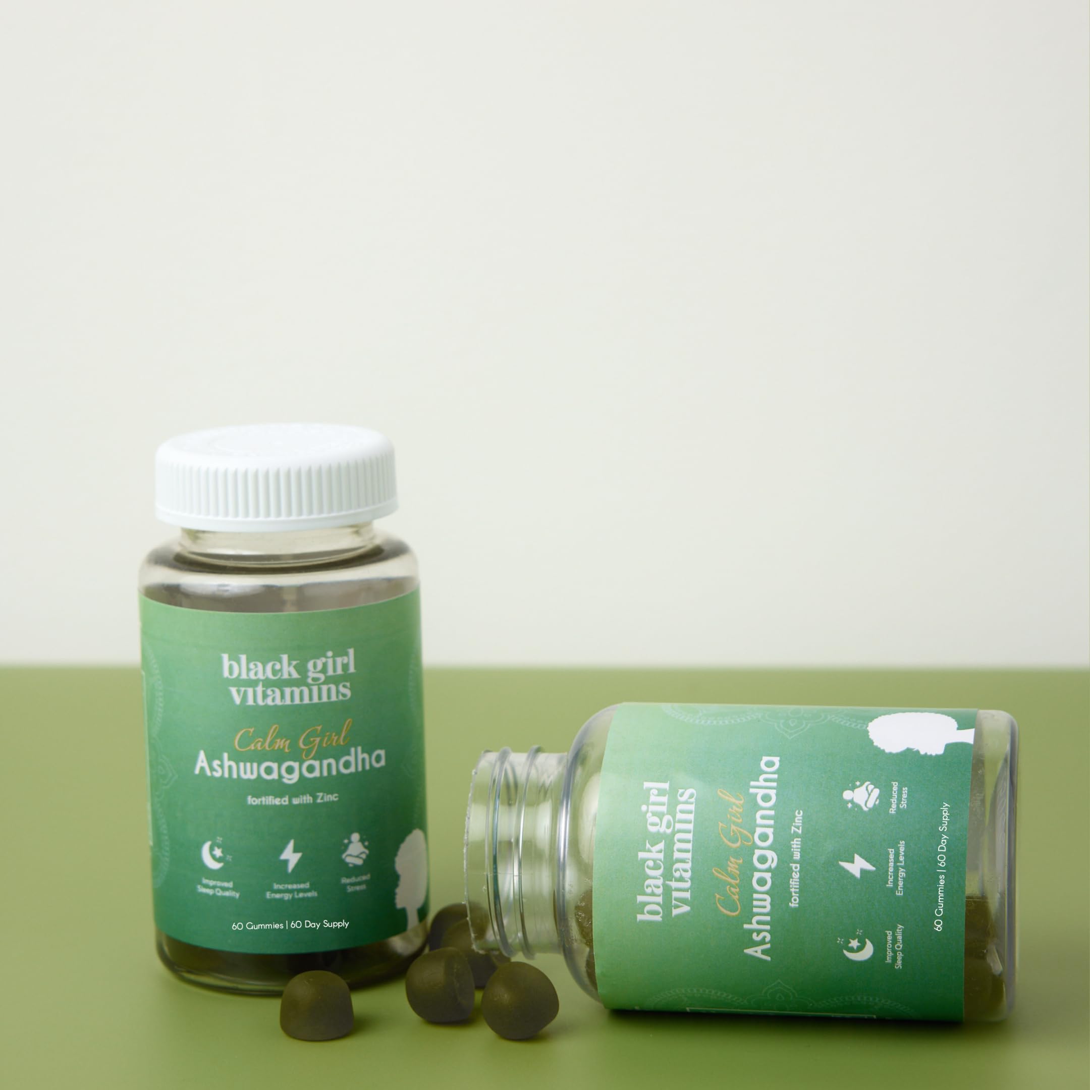 Black Girl Vitamins Calm Girl, sabor cereza para la rutina diaria.