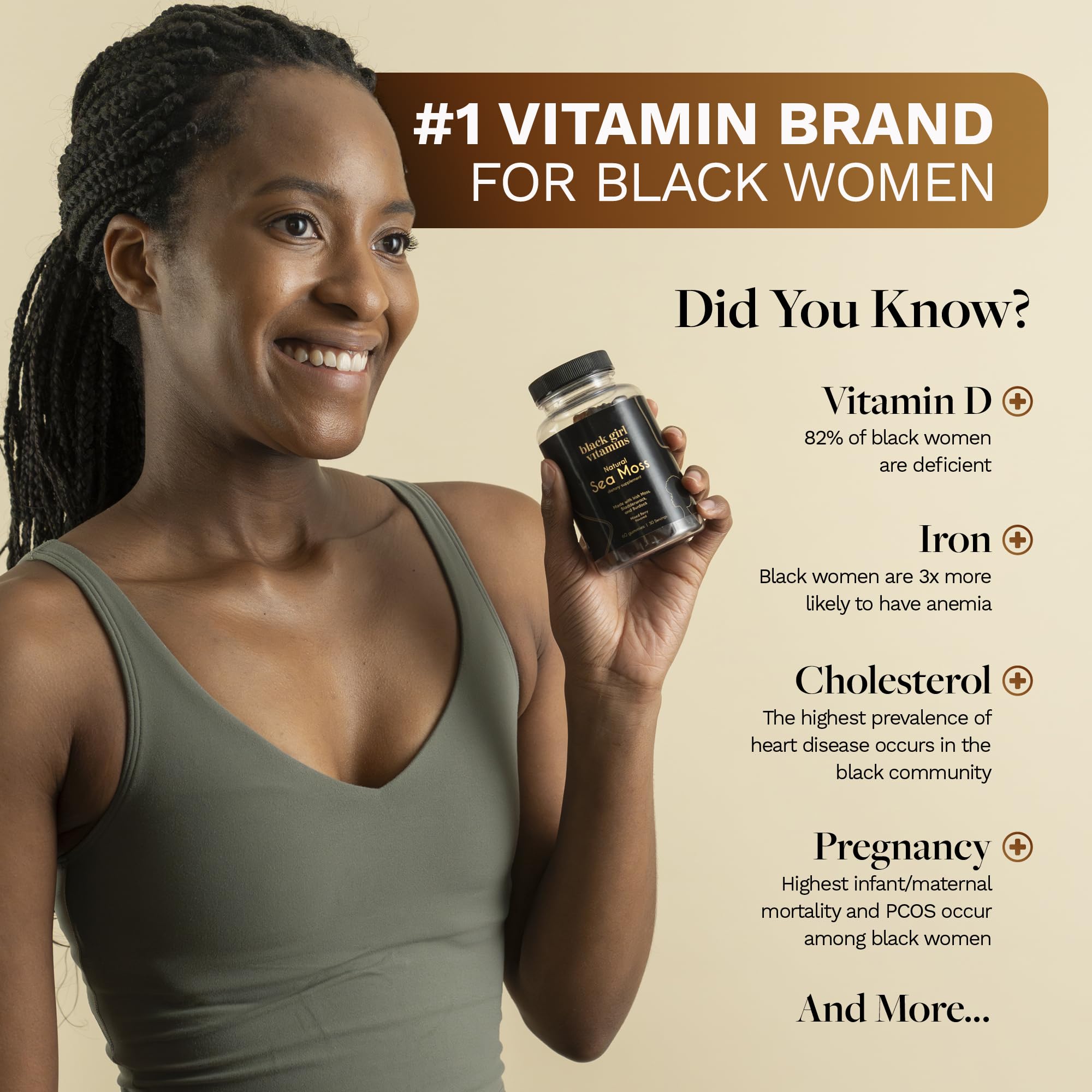 Uso diario con Black Girl Vitamins, consumo práctico.