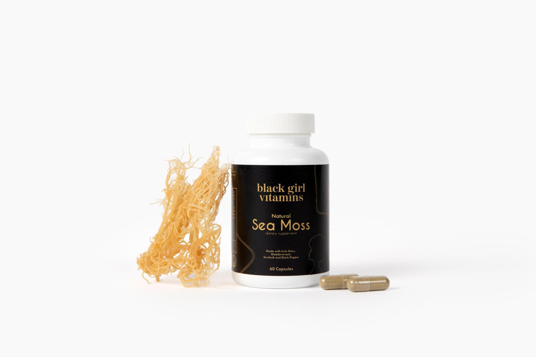 Black Girl Vitamins uso diario recomendado con musgo mar