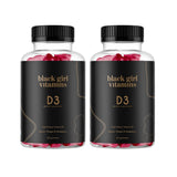 Black Girl Vitamins Gomitas de Vitamina D3, vista frontal, apoyan la inmunidad diaria
