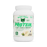 Black Magic Proteína vegetal, envase, ideal para complemento de entrenamientos diarios.